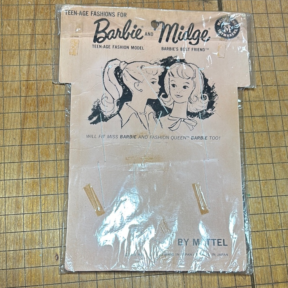 Mattel 1963 Barbie and Midge Fashion Accessories Silver Zippers Buttons 8”x5.75” - Picture 6 of 17